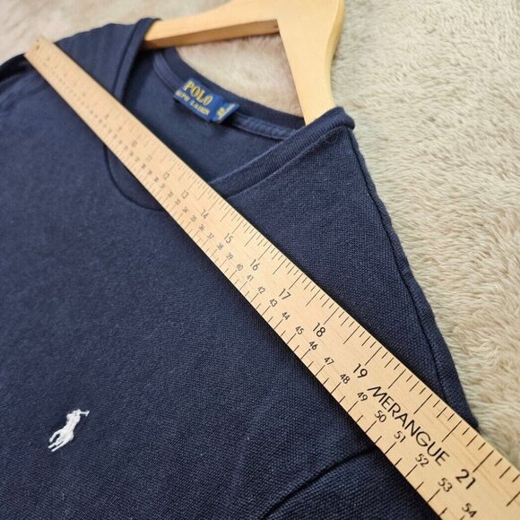 Polo Ralph Lauren Sweatshirt Blue Long Sleeve White Pony Logo Men's Size 2XL XXL - Picture 6 of 12